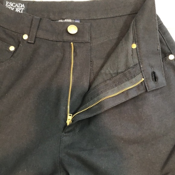 Escada Sport Black Light Weight Jeans 38/6 - Picture 6 of 9